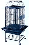 Brand New Parrot Bird Wrought Iron Cage Play-Top On Wheels 18×18x55 *Antique-Silver*