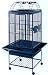 Brand New Parrot Bird Wrought Iron Cage Play-Top On Wheels 18x18x55 *Antique-Silver*