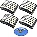 HQRP HEPA Filter 4-Pack compatible with Shark XHF350 fits Navigator Lift-Away NV350 NV351 NV352 NV350_26 NV355 NV356 NV357 NV360 NV360-26 NV351-26 NV356E XHF-350 XH-F350 Series Vac Vacuum Cleaner
