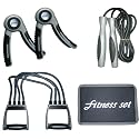 Adjustable Chest Stretcher Torso Expanders Toning Fitness Exercise 4 way stretching Fitness sets Hand Gripper Palm Grippers Nylon Skipping Ropes ball bearing Rope Goody Bags carry Bag