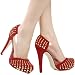 All Products : Parker Studded High Heel Pumps RED