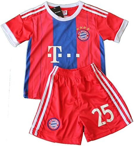 2014/2015 BAYERN MUNCHEN MUNICH FC HOME THOMAS MULLER 25 FOOTBALL SOCCER KIDS JERSEY &amp; SHORT (4-5 YEARS)