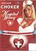 All Products : Womens Nurse Accessories Jewelry Red Glitter Heart Choker Necklace White Ribbon Red Sequins