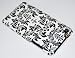 Black Flower Embossed Hard Case for Apple iPod Touch 4, 4G (4th Generation)