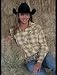 Country Girl made from Yellow and Brown Cotton Plaid with Snap Closure