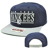 MLB American Needle Nineties Twill Cap Hat Flat Bill Snapback New York Yankees