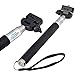 New Arrival UFCIT Extendable Selfie Handheld Stick Monopod with Adjustable Phone Holder and Bluetooth Wireless Remote Shutter for iPhone Samsung and other system over IOS 6.0 and Android 4.2.2 Smartphones (Black Monopod with Shutter)