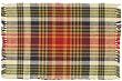 Durable Hand Woven 100% Cotton Blue Plaid Placemat 12x18 Inches Set / 6