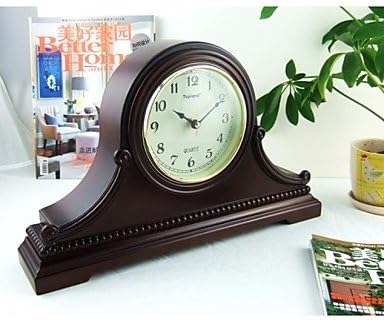 Modern/Country/Mantel Clock/Wood Table Clock 16*3.125*9.625"/Brown Color/Westminster Chime/Hourly Strike/Seiko Movement