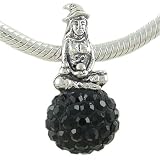 Authentic SilveRado Halloween Bling WITCH European Charm Bead