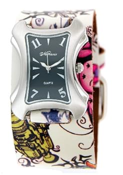 Nemesis Tattoo Band Leather Cuff Watch