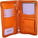 Genuine Leather Zip Around Travel Companion style - 90663