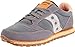 Saucony mens Jazz Low Pro Vegan Sneaker, Charcoal/Orange, 7.5 M US