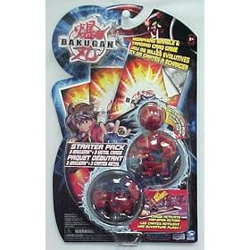 Bakugan Battle Brawlers Starter Pack Series 1 - Red Juggernoid, Gorem and Mystery Ball by Bakugan