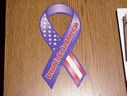 Car Magnet Ribbon - Proud To Be An American
