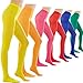 Women's 80 Denier Semi Opaque Solid Color Footed Pantyhose Tights 2Pair or 6Pair