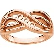 14K Rose Gold Mother's Ring - 3 Gemstone -- YOU CHOOSE THE COLORS!