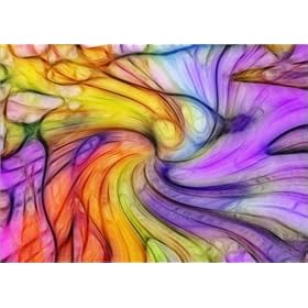 poster / affiche coloured dreaming est disperible en (L x H): 80 x 60 cm de Moqui
