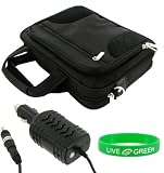 Dell Inspiron Mini 10 IM10-USE012AM Mobile Broadband 10.1-Inch Mobile TV Deluxe Netbook Carrying Case with 12v Car Charger Adapter - Black