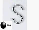 Rogar 9506-6 2.5 Inch Grid or S Hook - Black - 6 pack