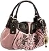 Juicy Couture Heritage Crest Velour Freestyle Tote YHRU1874 Pink (Nardels)
