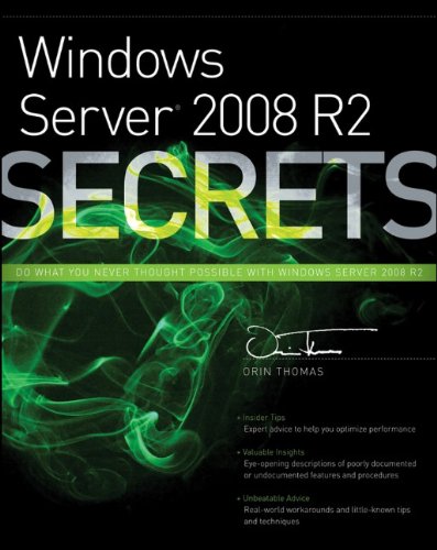 Windows Server 2008 R2 Secrets 0470886587 pdf