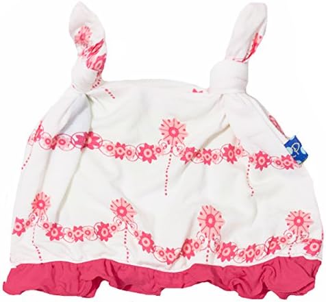 Kickee Pants Double Knot Hat (NB - 3 Months, Natural Wallpaper)