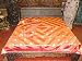 Bed Cover Orange Red Cotton Silk Indian 5pcs Bedding Bedspread King Throw