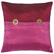Decorative Handmade Fuchsia Mulberry Thai Silk Cushion Cover / Pillow Sham