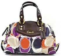 Hot Sale COACH Ashley Hand Drawn Scarf Print Multicolor Convertible Satchel Purse F20034