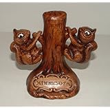 Vintage Minnesota Squirrels On A Tree Salt & Pepper Shakers