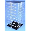 Clear Rotating Revolving Earrings Countertop Display Holds 144 2" Cards
