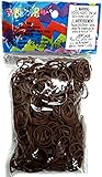 Rainbow Loom Cocoa Rubber Bands with 24 C-Clips (600 Count)