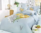 Le Vele Hayat Duvet Cover Bed in Bag Full Queen Bedding Gift Set LE59Q