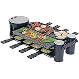 Swissmar KF-77073 Swivel 8 Person Raclette Party Grill, Black