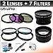 49mm Digital Pro Deluxe Lens + Filter Bundle, Includes 2x Telephoto Lens + 0.45x HD Wide Angle Lens w/Macro + 3-piece Filter Kit (UV, CPL, FL-D) + 4-Piece Close-Up Filter Kit (+1, +2, +4, +10) + Lens Cleaning Pen + Lens Cap Keeper + UltraPro Deluxe Lens Cleaning Kit. For the Sony Cyber-shot DSC-RX1R Digital Camera