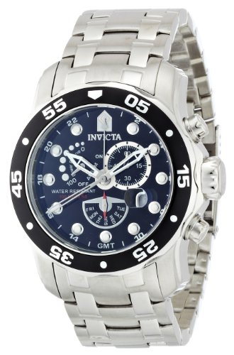 Invicta Men's 6086 Pro Diver Collection Power Reserve Stainless Steel Watch On Sale