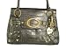GUESS HANDBAGS, Portocall Flap Satchel w/ Rhinestones (Black)