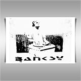 BANKSY TRIBUTE DJ DECKS FRAMED A2 CANVAS ART PRINT