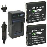 Wasabi Power Battery and Charger Kit for Sigma BP-31, DP1, DP1s, DP1x, DP2, DP2s, DP2x