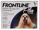 6 MONTH Frontline PLUS Blue for Dogs 23-44 lbs