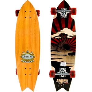 Arbor Sizzler Koa Longboard Skateboard ~Complete~ by