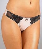 Betsey Johnson Intimates Rose Jacquard Low Rise Thong Panty