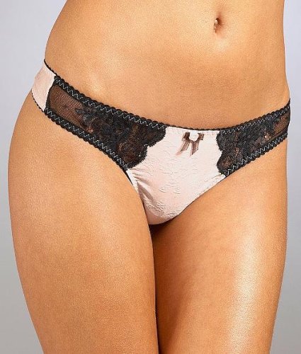 Betsey Johnson Intimates Rose Jacquard Low Rise Thong Panty