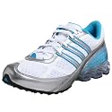 adidas Women's MicroBounce TR Cross Training Shoe,White/Cyan/Silver,9.5 M US