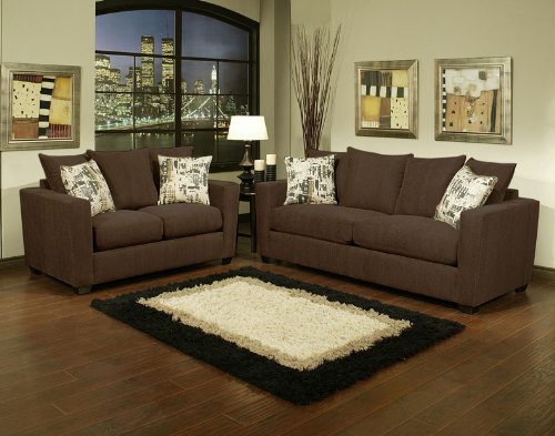 3pc Traditional Modern Fabric Sleeper Sofa Set, BN-LAN-S2