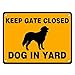 Dog In Yard Keep Gate Closed Sign Reflective Signs 12 X 10 Inch Rust Free 40 Mil Aluminum Sign â€¦