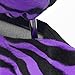 BDK Purple Zebra Seat Covers and Floor Mats Set Fur Print Complete - Full Set, Universal Fit