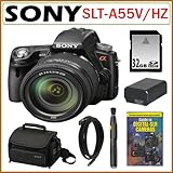 Sony Alpha SLT-A55VHZ 16.2 MP Digital SLR Camera with 18-250mm Zoom Lens +  ....