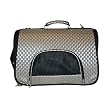 Ash Gold Weave Pattern Dog Travel Carrier - 17 1/2" x 9" x 11 1/4"